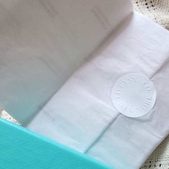 Tiffany & Co Accessory Gift Box w card, brand wrapping paper, shopping paper - Picture 2 of 8